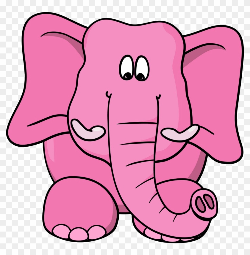 Cartoon Baby Elephant Clip Art Clipart - Don T Think Of The Pink Elephant #181833