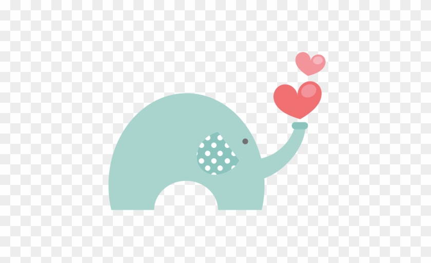 Valentine Elephant Svg File For Scrapbooking Cardmaking - Valentines Day Cute Miss Kate Cuttables #181864