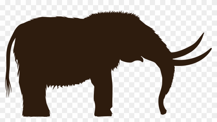 Free Clipart Of A Mammoth Silhouette - Mastodon Png #181909