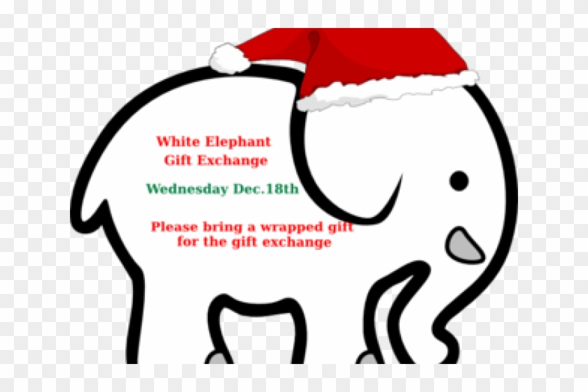 White Elephant Clipart - White Elephant Gift Exchange Numbers #181984