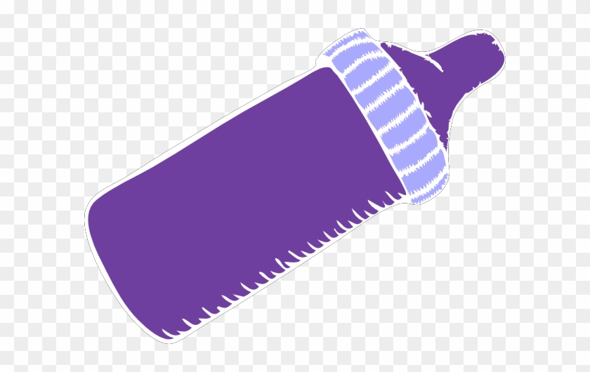 Purple Baby Bottle Clip Art At Clker - Purple Baby Bottle Clip Art #182031