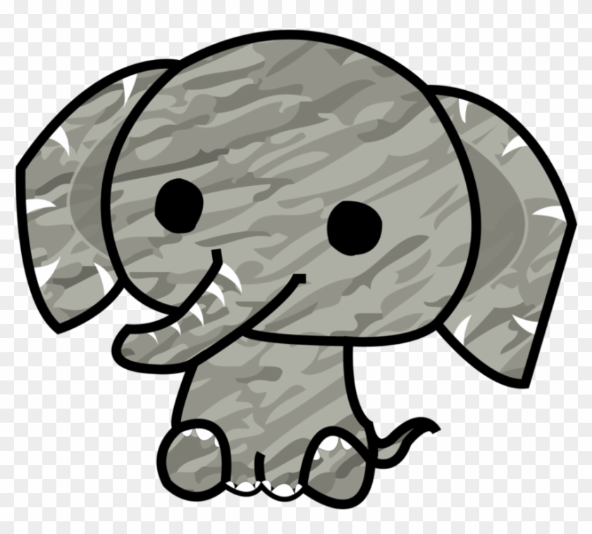 Chibi Elephant Vector By Mini-deus - Happy Elephant Family - Default - Xxxl #182043