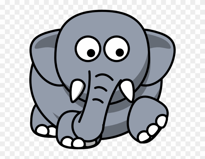 Elephant Kick Clip Art - Cartoon Elephant Transparent #182072