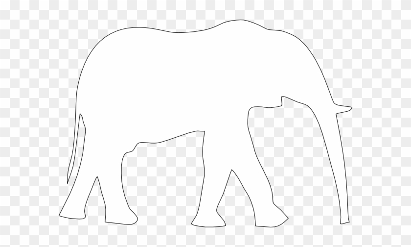 Elephant Clip Art - Elephant White Clipart #182119