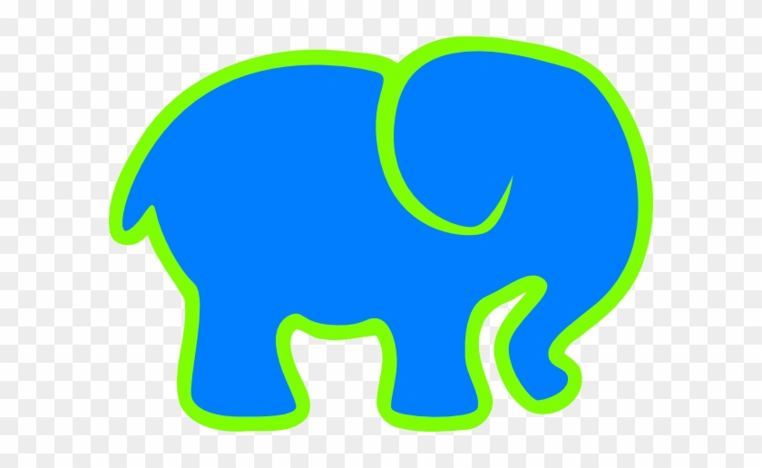 How To Set Use Blue & Green Elephant Svg Vector - Blue And Green Elephant #182127