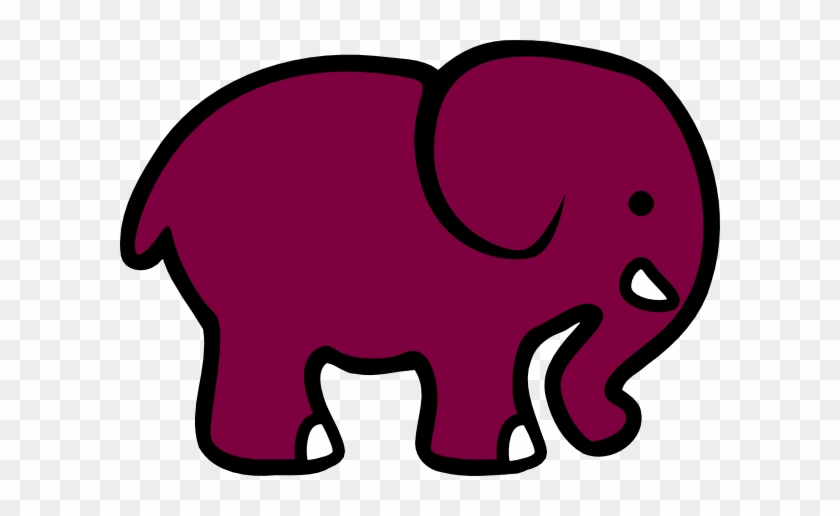 Purple Elephant Clip Art At Clipartner - Elephant Clip Art #182142