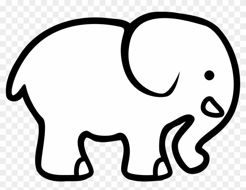 Cartoon Elephant Clip Art - Elefante Facil De Dibujar #182143