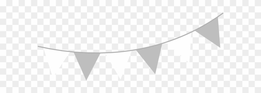 Gray White Bunting Clip Art At Clker - Pink And Grey Bunting Png #182215