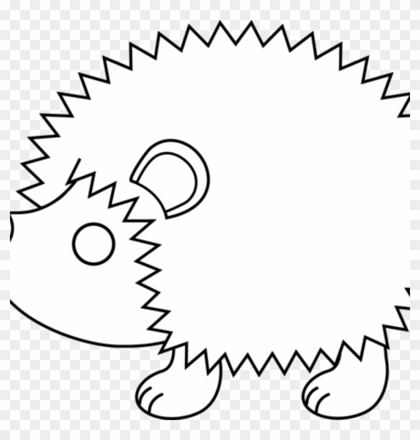 Hedgehog Clipart Cute Hedgehog Line Art Free Clip Art - Three Best Rated #182222