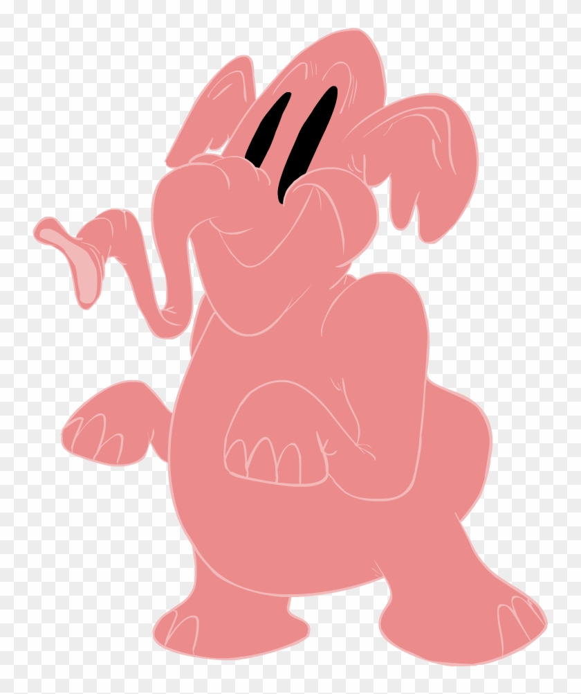 Pink Elephant By Technicolorkeegan On Deviantart - Pink Elephant Dumbo Png #182241