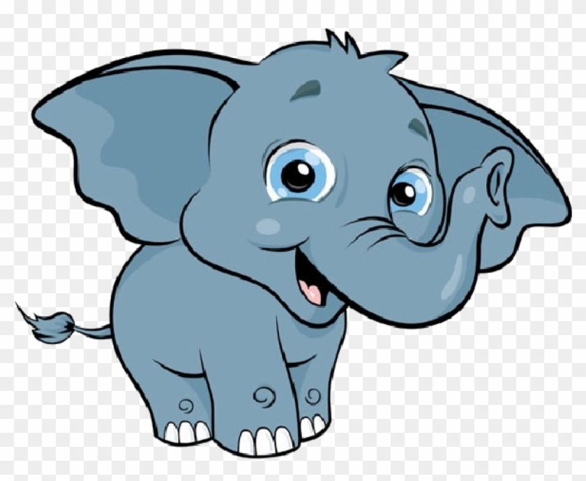 Cute Elephant Clipart Ba Elephant Cartoon Ba Elephant - Elephant Clipart #182288