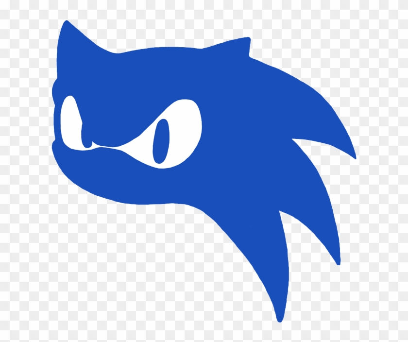 Sonic Head Silhouette By Samsonic On Deviantart - Drawing #182307