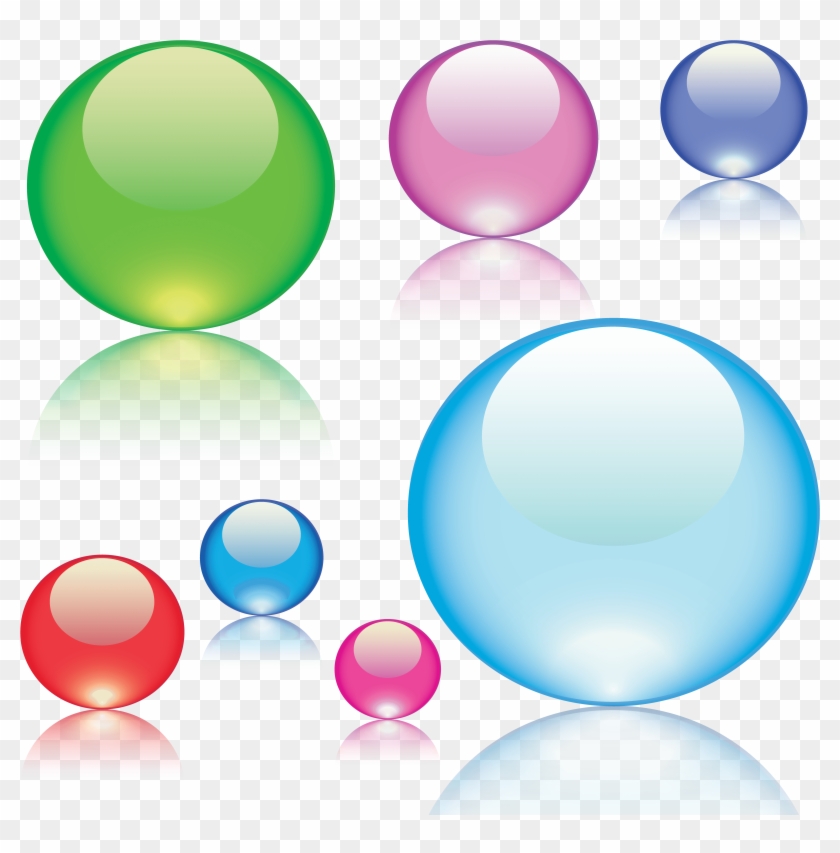 Free Glass Balls Vector - Marbles Clipart Png #1027290