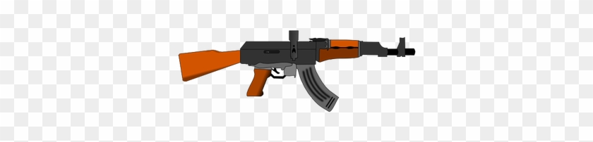 Ak47 Pistola Vector De La Imagen - Ak 47 Dibujo Png #1027354