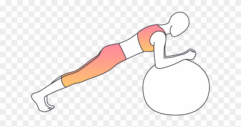 Begin In The Plank Position With Your Forearms Supported - Illustration #1027384