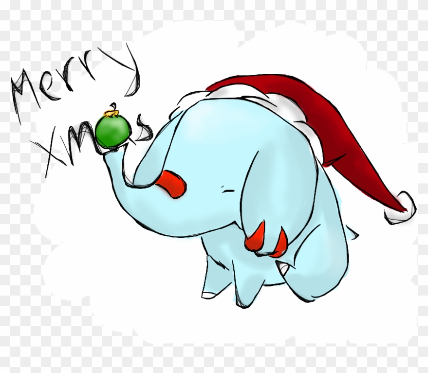 Merry Christmas From Phanpy By Kat The Piplup - Christmas Phanpy #1027388