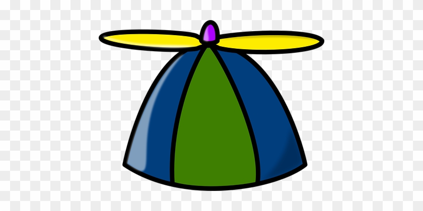 Geek Nerd Hat Propeller Educated Fraternit - Crazy Hat Clip Art #1027426