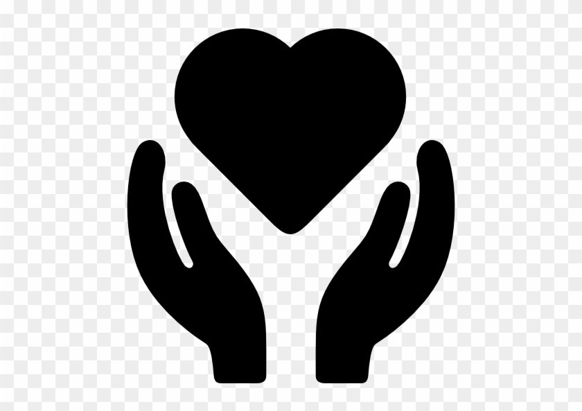 two hands holding a heart clipart transparent