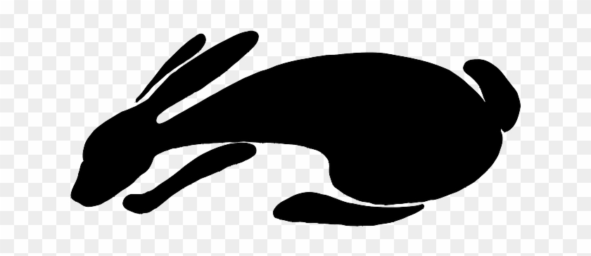 Black, Silhouette, White, Shape, Rabbit, Shapes - Rabbit Clip Art #1027485