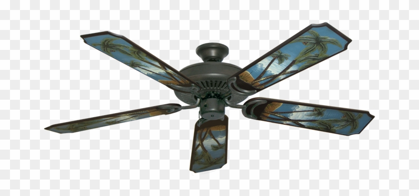 Riviera Oil Rubbed Bronzeceiling Fan With 52" Series - Gulf Coast Fans Riviera Tropical Ceiling Fan Rivwb #1027711