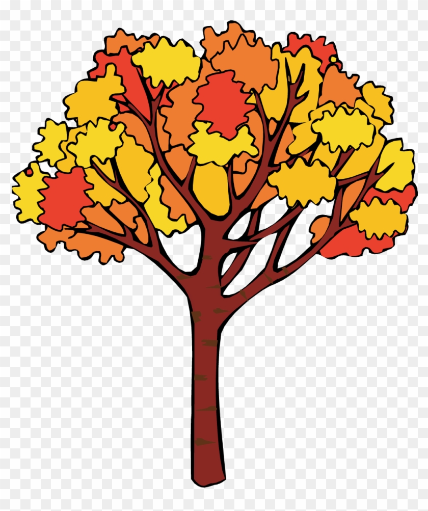 Fall Tree Clip Art - First Day Of Autumn #1027776