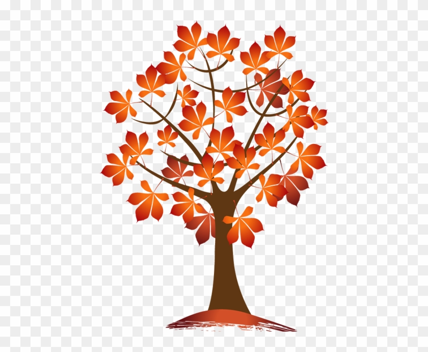 Fall Tree Clipart - Maple Tree Wall Sticker #1027782