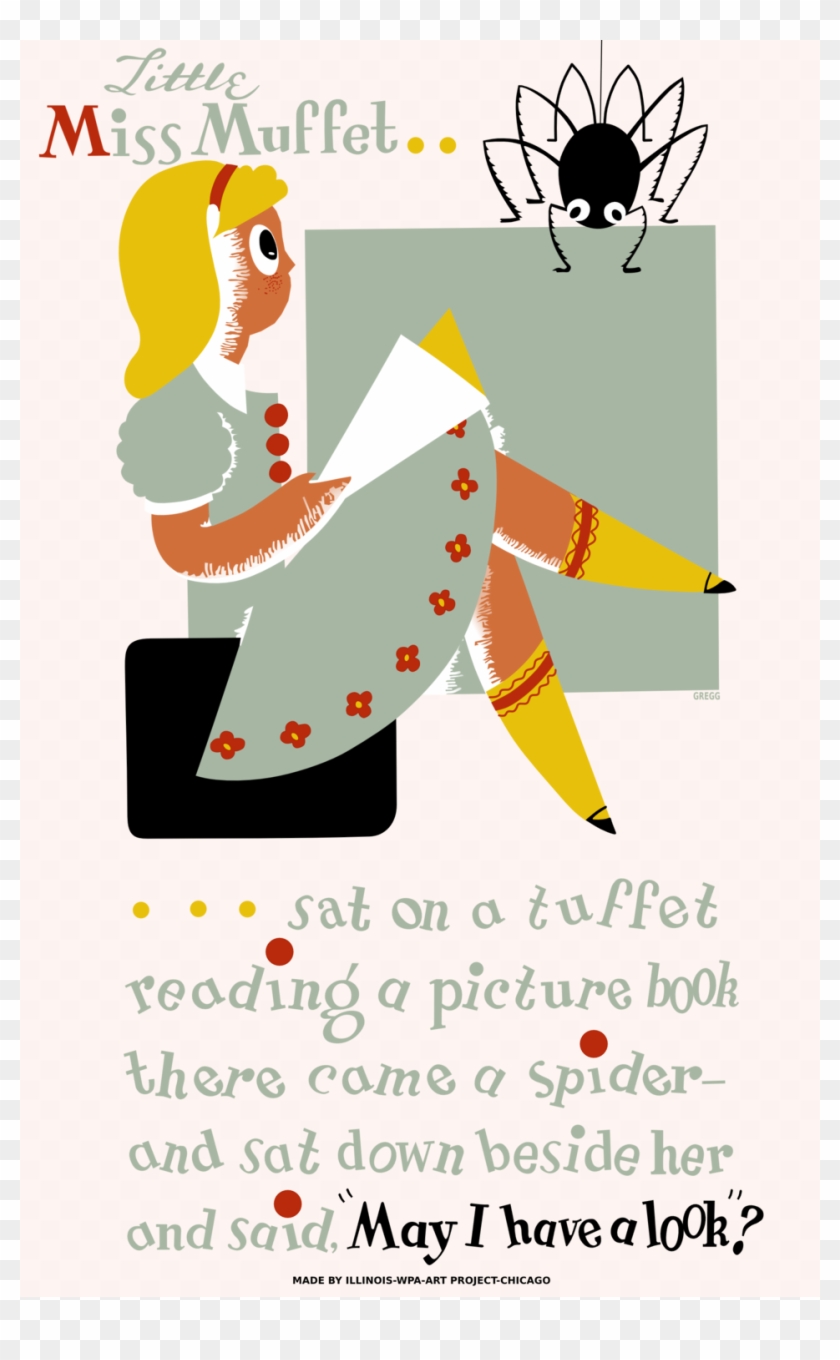 Little Miss Muffet Poster - Little Miss Muffet Parody #1027823