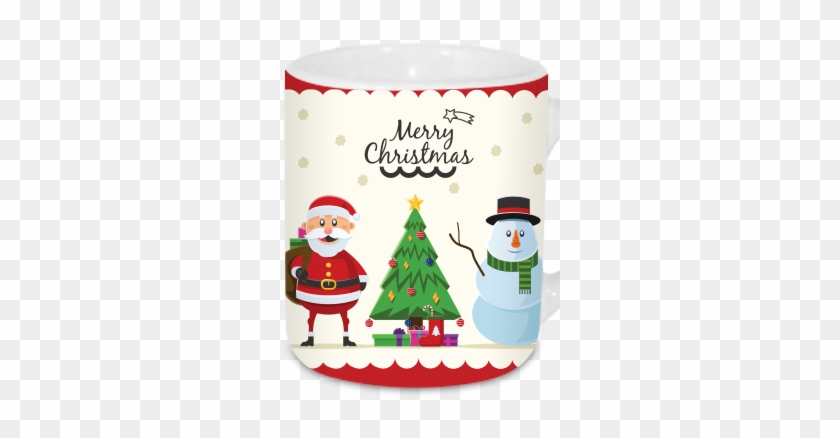 Xmas Tree Merry Christmas Tea Mug Xmas Tree Merry Christmas - Ho Ho Ho Christmas Ornaments Gift Stickers #1027906