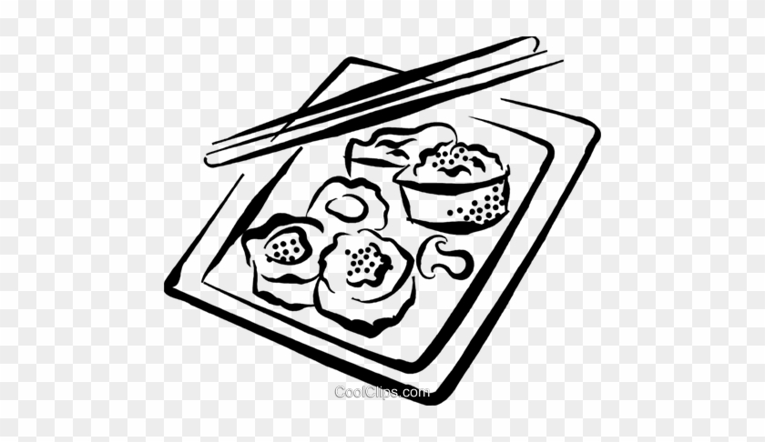 Sushi Royalty Free Vector Clip Art Illustration - Sushi Png Vector #1027926