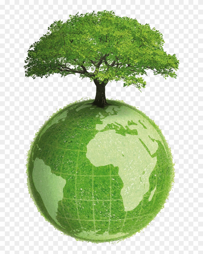 El Día Del Árbol Se Acerca - Earth With Tree Png #1027937