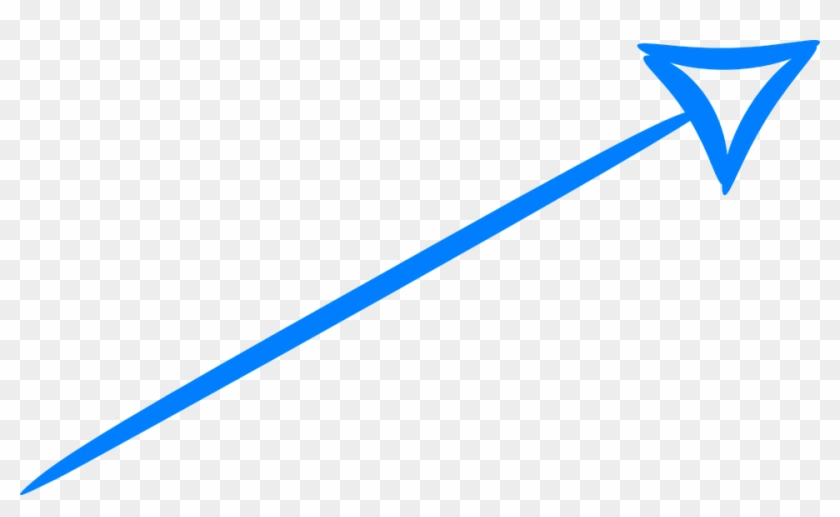 Hand Drawn Blue Arrow Png #1027950