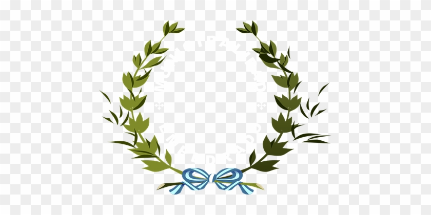 Roman Leaf - Delicate Ivy Wreath And Bow Name With Monogram A Tote #1027972