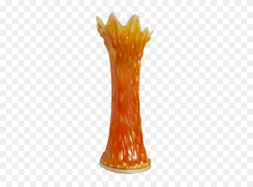 Northwood Tree Trunk Marigold On Milk Glass M - Vase #1028156