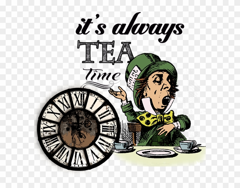 Click And Drag To Re-position The Image, If Desired - Cafepress It's Always Tea Time Mad Hatter Dic Tile #1028171
