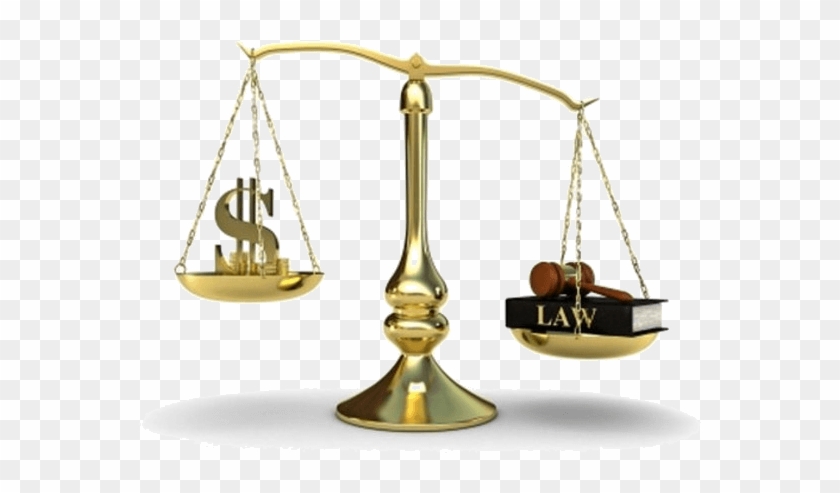 Reasonable Fees - Scales Of Justice With Money #1028387