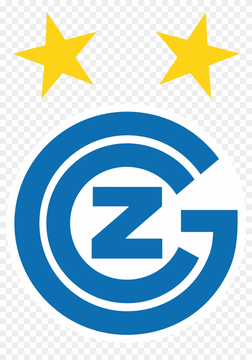 Logo Signet Mit Sterne Gelb-blau - Grasshopper Fc Logo #1028594