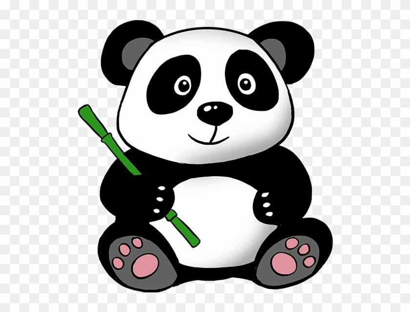Easy Panda To Draw How A Cute Cartoon In Few - Panda Drawing - Free  Transparent PNG Clipart Images Download