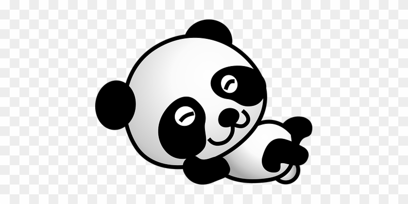 Panda Bear Cartoon Comic Cute Sleeping Res - Cartoon Panda Transparent Background #1028827