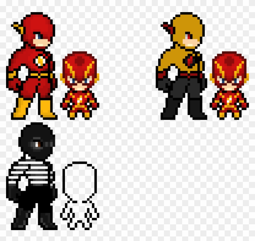 The Flash Character Sprites - รูป The Flash Pixelart #1028863