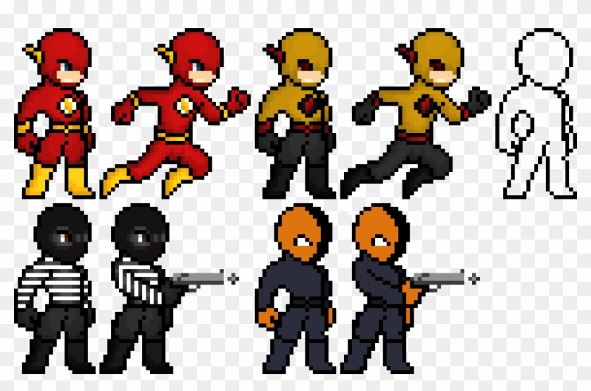 The Flash Pixel Art Collection รูป The Flash Pixelart Full Size PNG