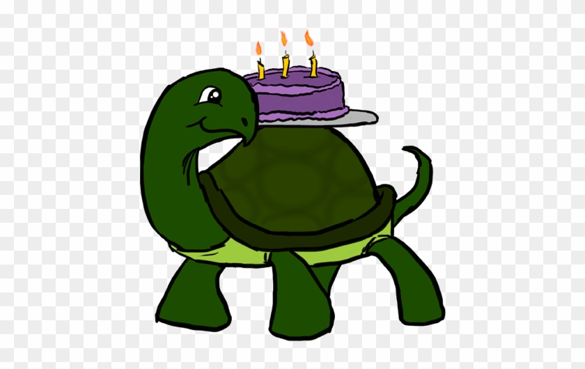 Cute Animated Turtle For Kids - Happy Birthday Turtle Gif #1028911