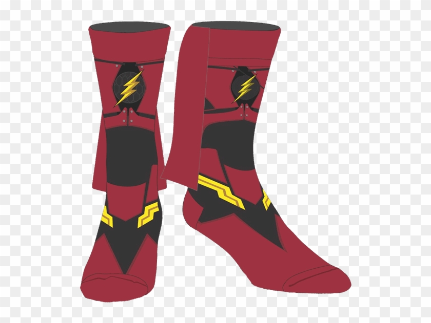 The Flash Caped Crew Socks - Justice League #1028913