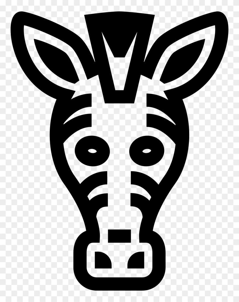 Zebra Frontal Head Comments - Zebra Icono #1029015