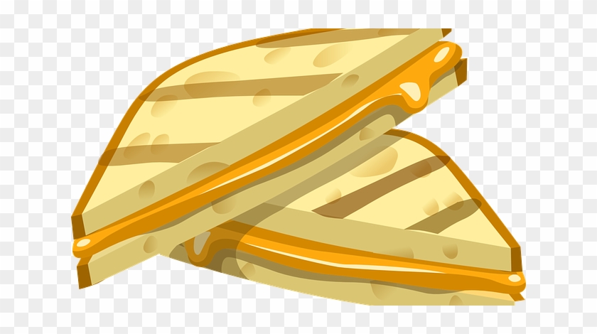 Toasted Bread With Slice Of Cheese Stock Vector - Grilled Cheese Sandwich Cartoon #1029028