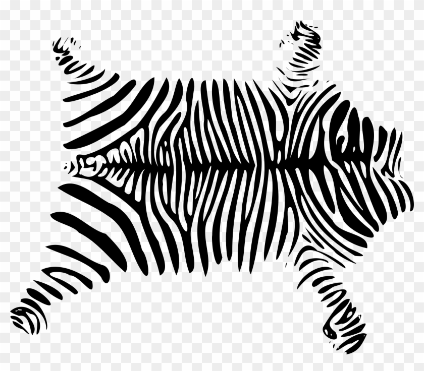 Zebra Skin - Animal Skin Clipart Black And White #1029036
