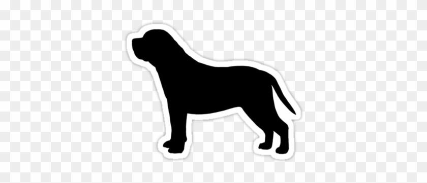 Mastiff Silhouette Waterproof Die-cut Sticker - English Mastiff #1029232