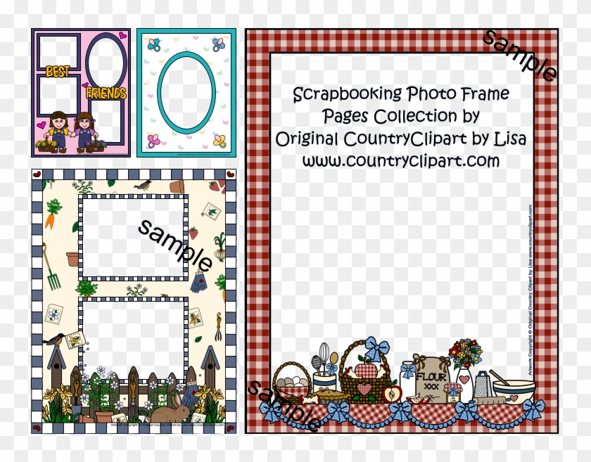 Scrapbook Photo Frame Pages Clipart Collection Samples - Cooking Frames Png #1029250