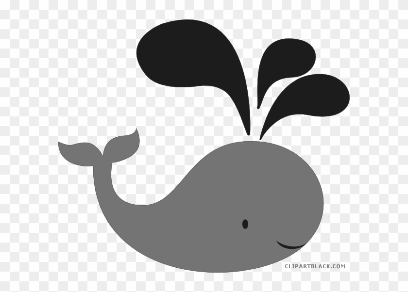 Grayscale Whale Animal Free Black White Clipart Images - Whale #1029301
