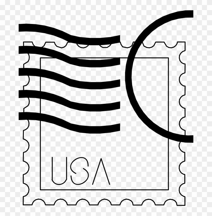 Medium Image - Usa Stamp Clip Art #1029427