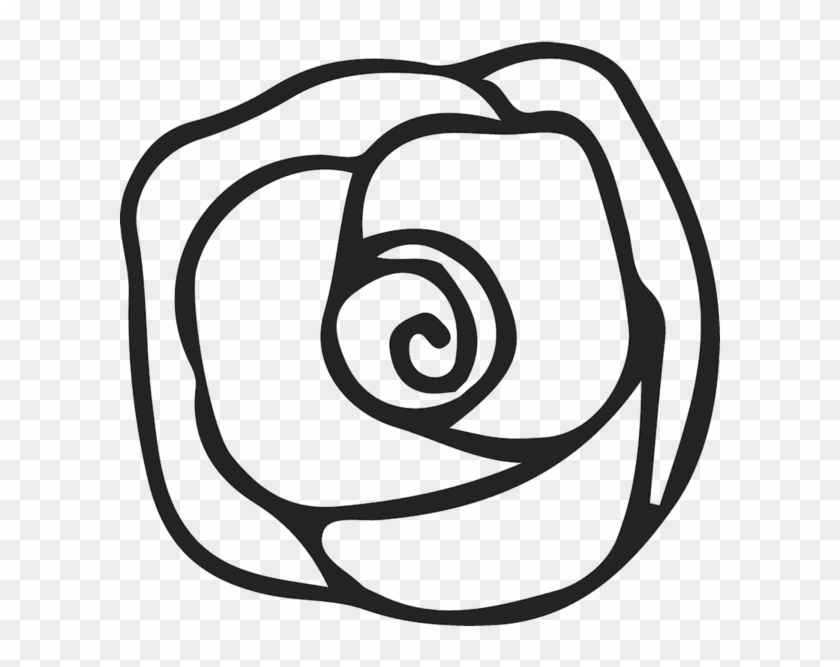 Blooming Rose Rubber Stamp - Olympic Rings #1029439